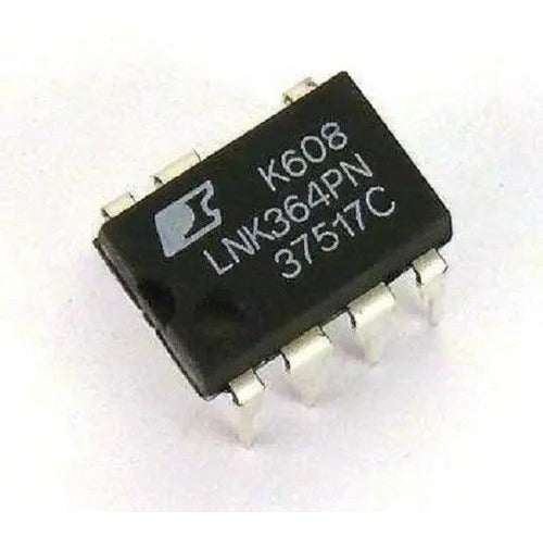 Chip Lnk364pn original sobre placa electrónica azul