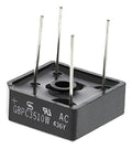 Puente rectificador Gbpc3510w en fondo blanco