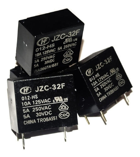Paquete 3 Piezas Relay Jzc-32f-012-hs 10a 125vac