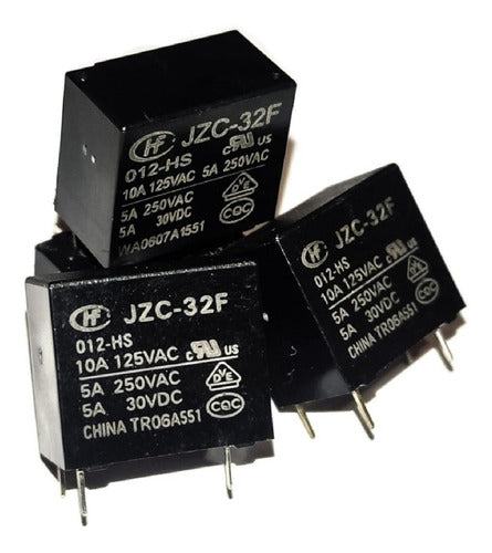 Paquete 3 Piezas Relay Jzc-32f-012-hs 10a 125vac