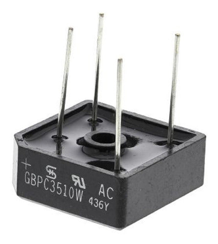 Gbpc3510w puente rectificador electrónico negro compacto