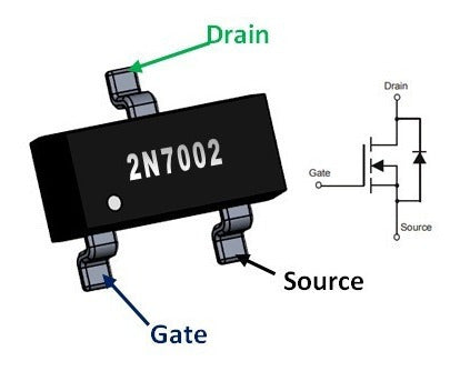 2n7002 transistor original surface mount component Astroselling