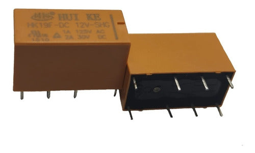 Relevador 12v 125v 1a Hk19f-dc12v-shg Dc12v, (1 Pieza)